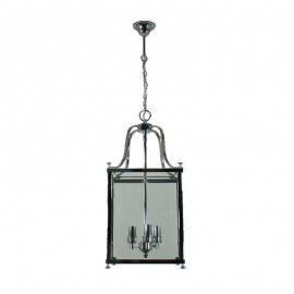 Lighting Inspiration-Michigan Medium Chain 3/LT Pendant - Bronze / Chrome